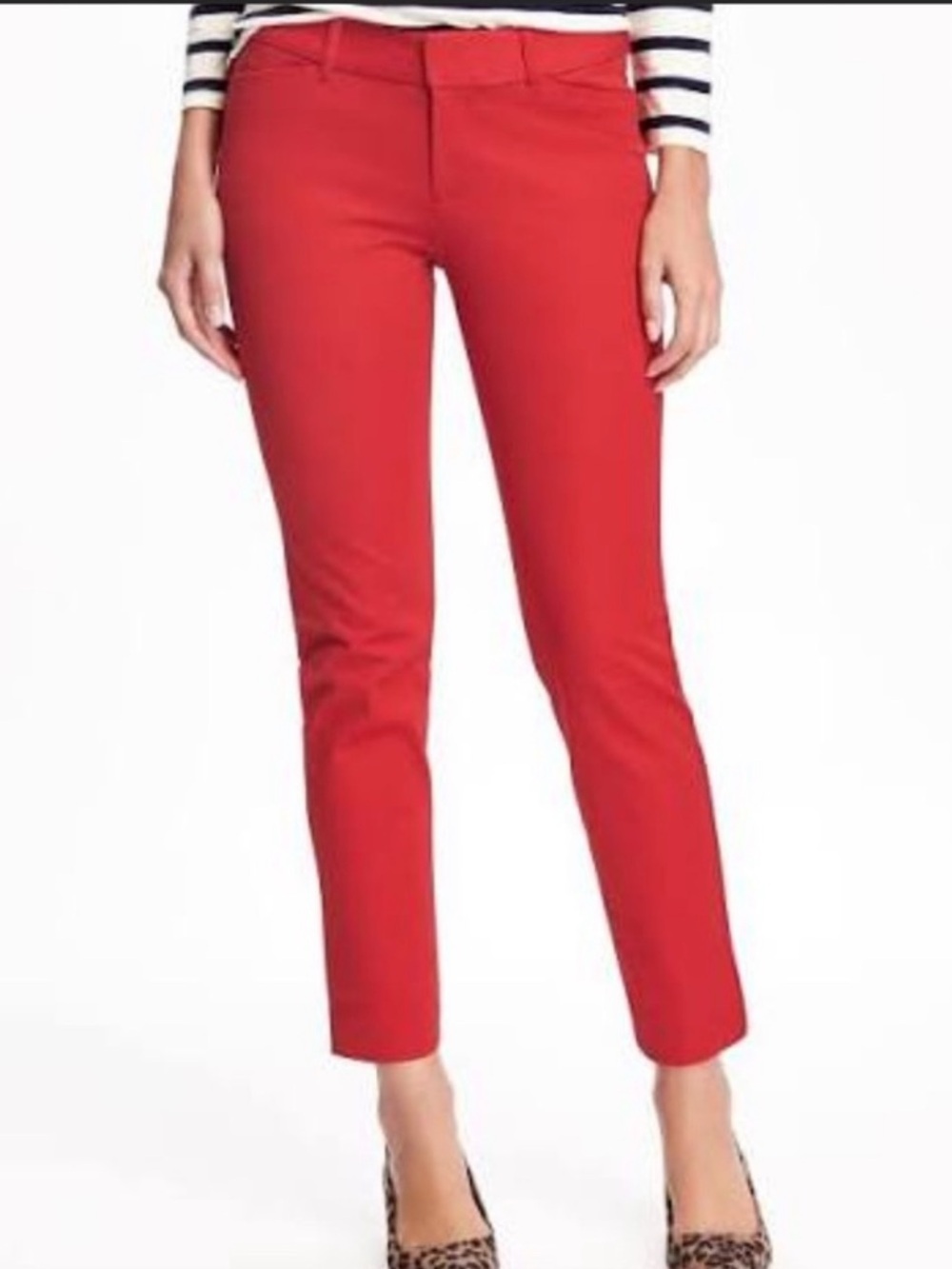 NWT Old Navy Diva Ankle Pants~Red